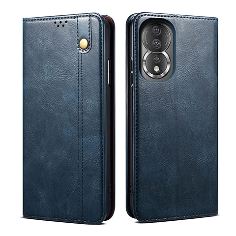 Custodia Portafoglio In Pelle Cover con Supporto B01S per Huawei Honor 80 5G Blu