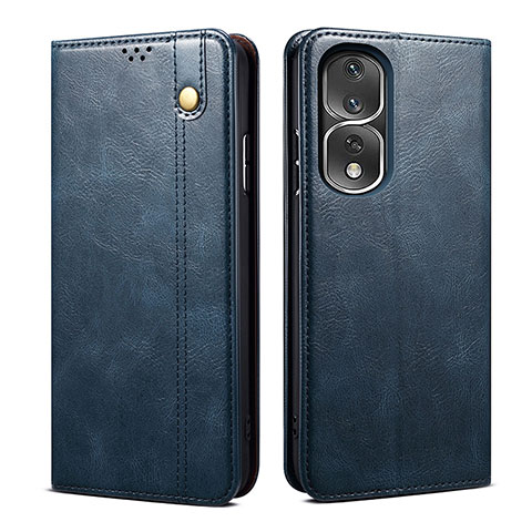 Custodia Portafoglio In Pelle Cover con Supporto B01S per Huawei Honor 80 Pro 5G Blu