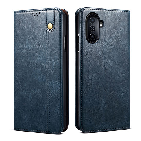 Custodia Portafoglio In Pelle Cover con Supporto B01S per Huawei Nova Y70 Blu