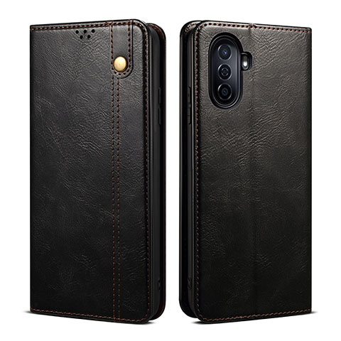 Custodia Portafoglio In Pelle Cover con Supporto B01S per Huawei Nova Y71 Nero