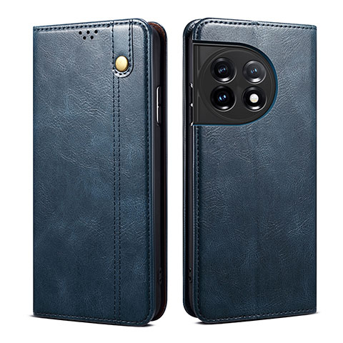 Custodia Portafoglio In Pelle Cover con Supporto B01S per OnePlus 11 5G Blu