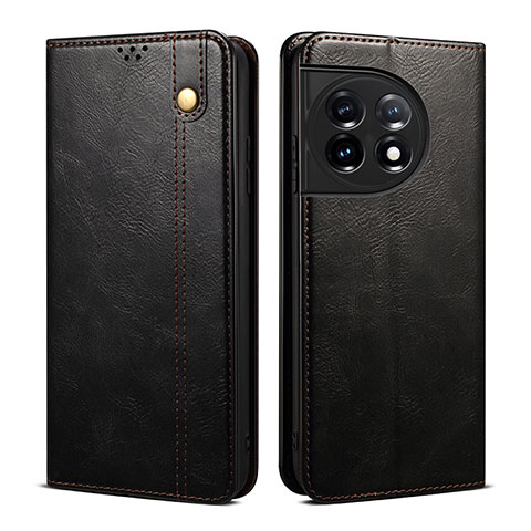 Custodia Portafoglio In Pelle Cover con Supporto B01S per OnePlus Ace 2 5G Nero