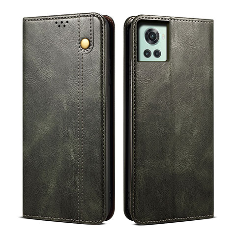 Custodia Portafoglio In Pelle Cover con Supporto B01S per OnePlus Ace 5G Verde