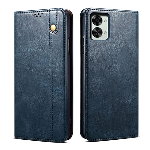 Custodia Portafoglio In Pelle Cover con Supporto B01S per OnePlus Nord 2T 5G Blu