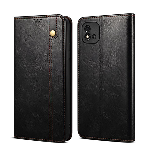 Custodia Portafoglio In Pelle Cover con Supporto B01S per Realme C11 (2021) Nero