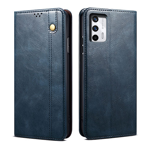 Custodia Portafoglio In Pelle Cover con Supporto B01S per Realme GT 5G Blu