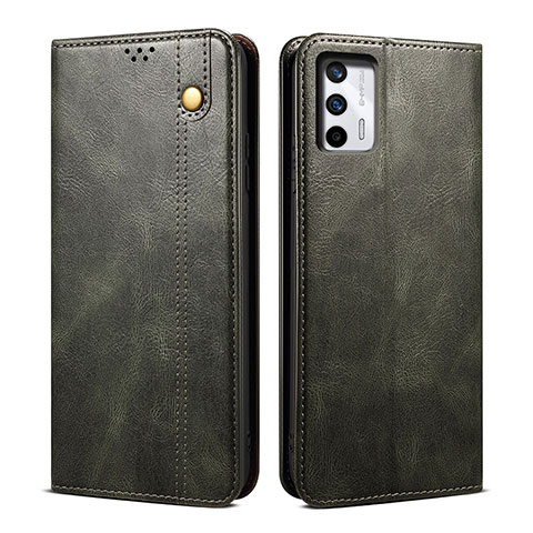 Custodia Portafoglio In Pelle Cover con Supporto B01S per Realme GT 5G Verde