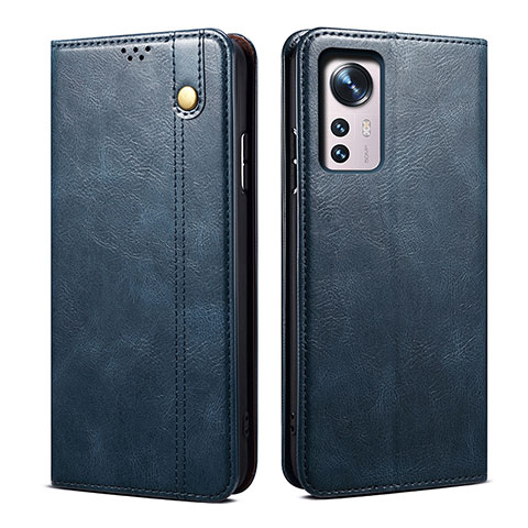 Custodia Portafoglio In Pelle Cover con Supporto B01S per Xiaomi Mi 12 Lite 5G Blu