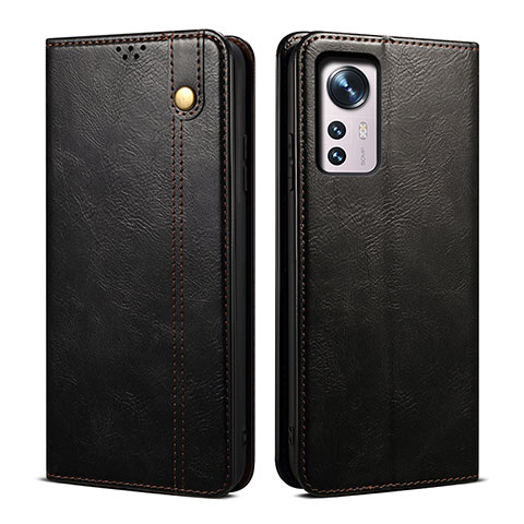 Custodia Portafoglio In Pelle Cover con Supporto B01S per Xiaomi Mi 12S Pro 5G Nero