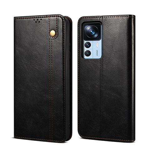 Custodia Portafoglio In Pelle Cover con Supporto B01S per Xiaomi Mi 12T Pro 5G Nero