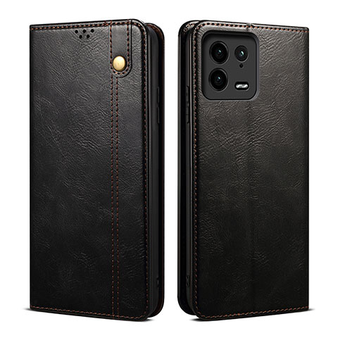 Custodia Portafoglio In Pelle Cover con Supporto B01S per Xiaomi Mi 13 Pro 5G Nero