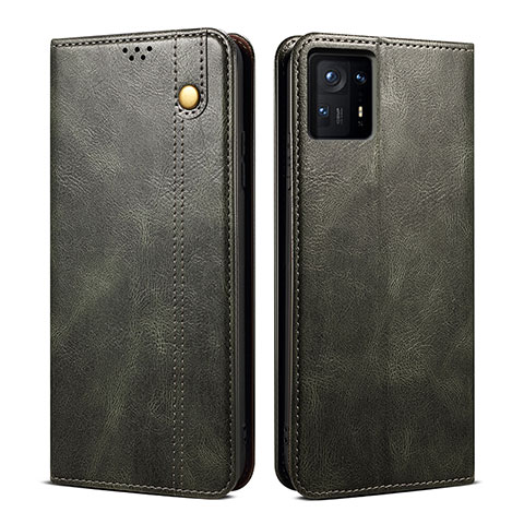 Custodia Portafoglio In Pelle Cover con Supporto B01S per Xiaomi Mi Mix 4 5G Verde