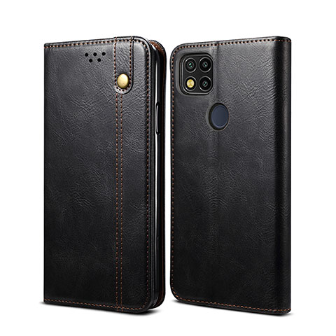 Custodia Portafoglio In Pelle Cover con Supporto B01S per Xiaomi POCO C3 Nero