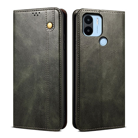 Custodia Portafoglio In Pelle Cover con Supporto B01S per Xiaomi Redmi A1 Verde