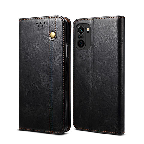 Custodia Portafoglio In Pelle Cover con Supporto B01S per Xiaomi Redmi K40 Pro+ Plus 5G Nero