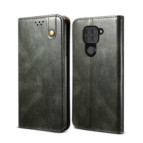 Custodia Portafoglio In Pelle Cover con Supporto B01S per Xiaomi Redmi Note 9 Verde