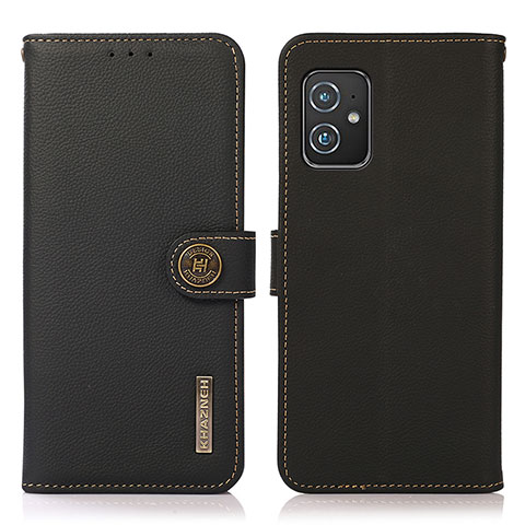 Custodia Portafoglio In Pelle Cover con Supporto B02H per Asus ZenFone 8 Mini Nero