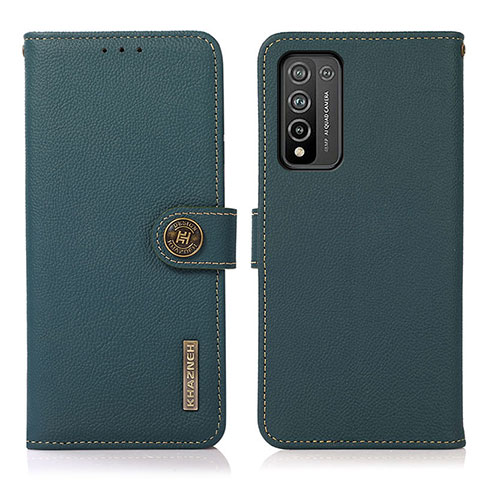 Custodia Portafoglio In Pelle Cover con Supporto B02H per Huawei Honor 10X Lite Verde