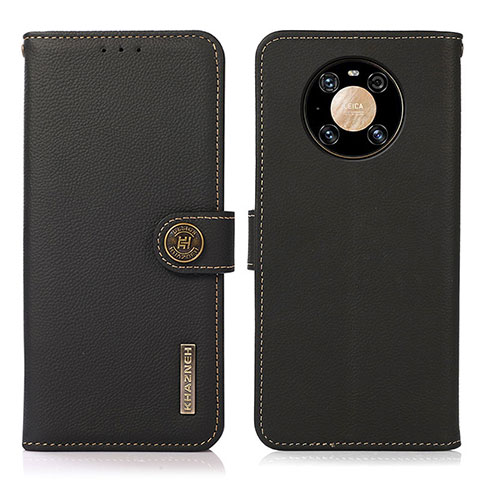 Custodia Portafoglio In Pelle Cover con Supporto B02H per Huawei Mate 40 Pro Nero