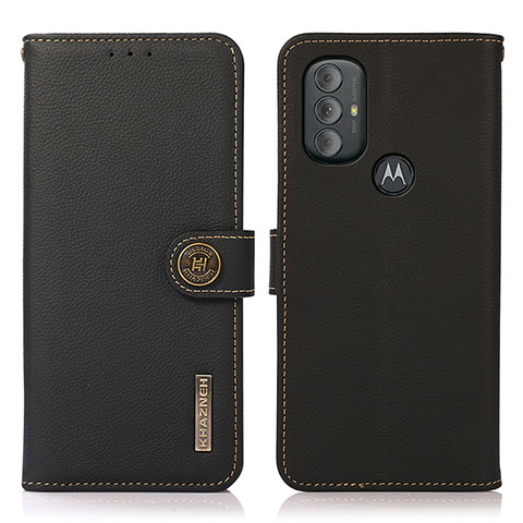 Custodia Portafoglio In Pelle Cover con Supporto B02H per Motorola Moto G Power (2022) Nero