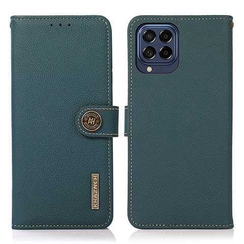 Custodia Portafoglio In Pelle Cover con Supporto B02H per Samsung Galaxy M53 5G Verde