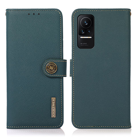 Custodia Portafoglio In Pelle Cover con Supporto B02H per Xiaomi Civi 1S 5G Verde