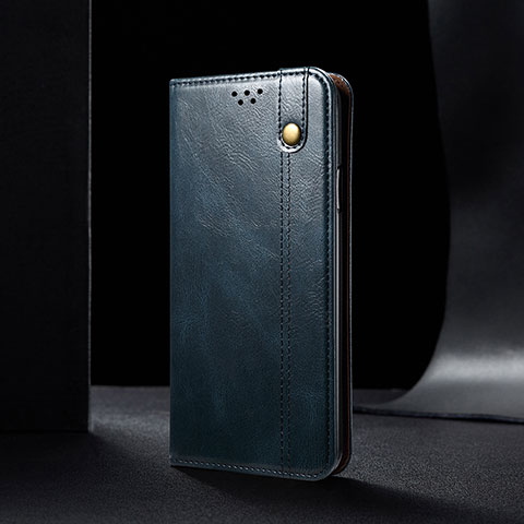 Custodia Portafoglio In Pelle Cover con Supporto B02S per Xiaomi Redmi 9 Power Blu