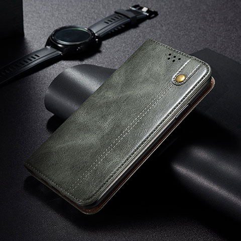 Custodia Portafoglio In Pelle Cover con Supporto B02S per Xiaomi Redmi Note 11 SE 5G Verde