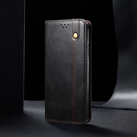 Custodia Portafoglio In Pelle Cover con Supporto B02S per Xiaomi Redmi Note 9T 5G Nero