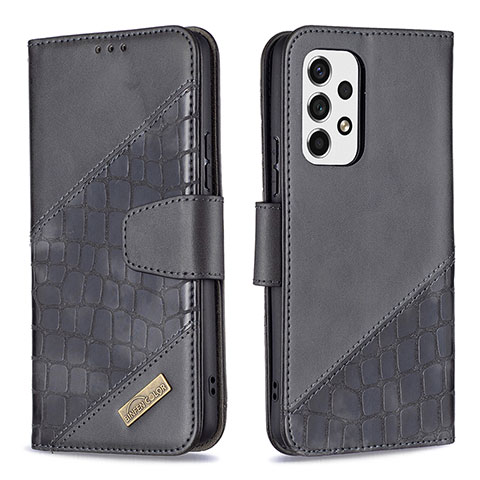 Custodia Portafoglio In Pelle Cover con Supporto B03F per Samsung Galaxy A53 5G Nero