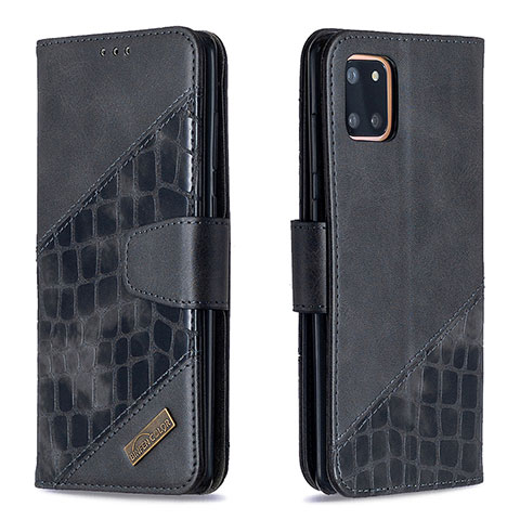 Custodia Portafoglio In Pelle Cover con Supporto B03F per Samsung Galaxy Note 10 Lite Nero