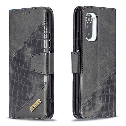 Custodia Portafoglio In Pelle Cover con Supporto B03F per Xiaomi Mi 11X 5G Nero