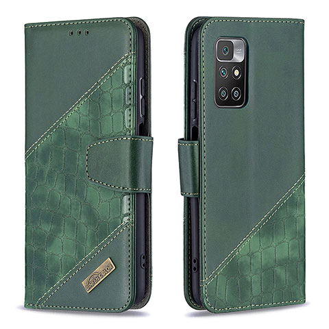 Custodia Portafoglio In Pelle Cover con Supporto B03F per Xiaomi Redmi Note 11 4G (2021) Grigio Scuro