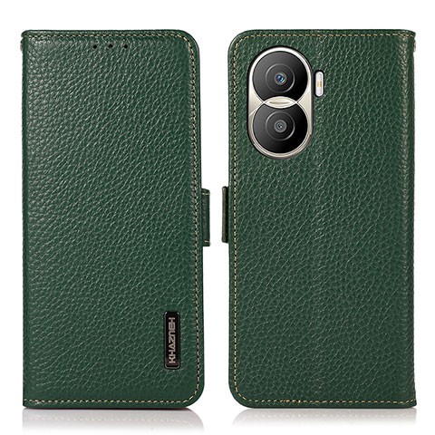 Custodia Portafoglio In Pelle Cover con Supporto B03H per Huawei Honor X40i 5G Verde