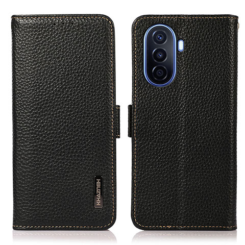 Custodia Portafoglio In Pelle Cover con Supporto B03H per Huawei Nova Y70 Plus Nero