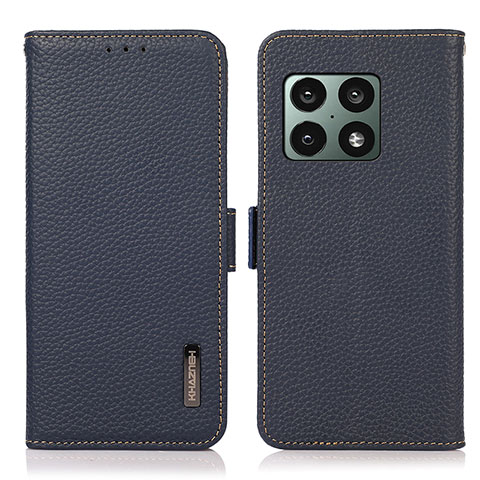 Custodia Portafoglio In Pelle Cover con Supporto B03H per OnePlus 10 Pro 5G Blu