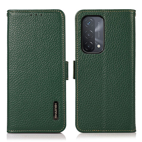 Custodia Portafoglio In Pelle Cover con Supporto B03H per OnePlus Nord N200 5G Verde