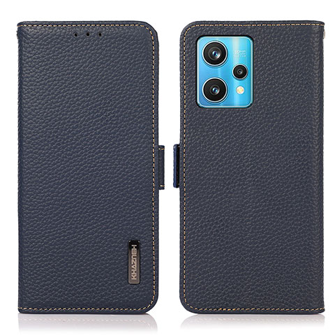 Custodia Portafoglio In Pelle Cover con Supporto B03H per Realme 9 4G Blu