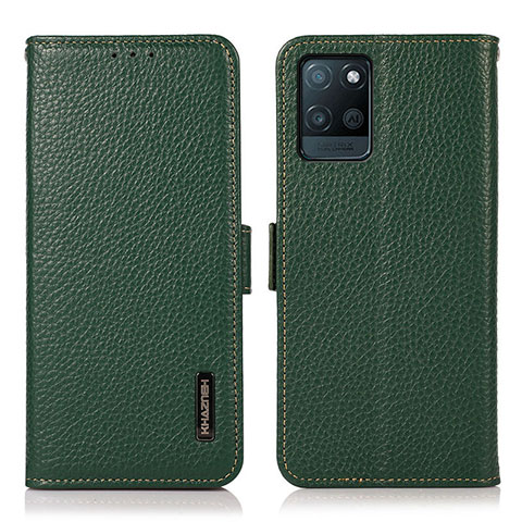 Custodia Portafoglio In Pelle Cover con Supporto B03H per Realme V11 5G Verde