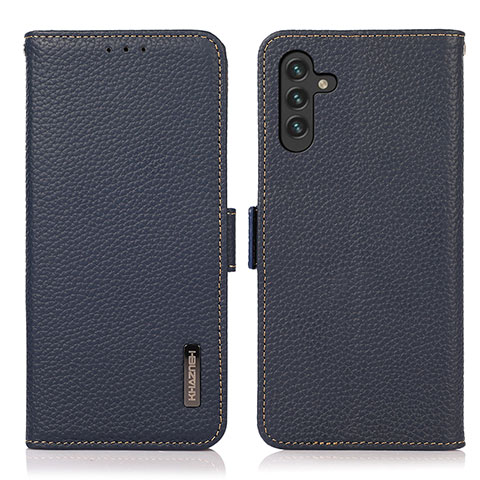 Custodia Portafoglio In Pelle Cover con Supporto B03H per Samsung Galaxy A13 5G Blu