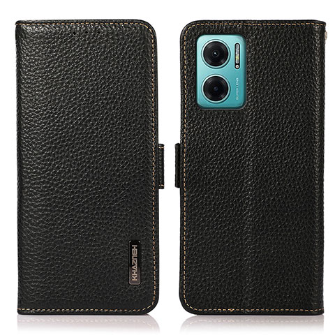 Custodia Portafoglio In Pelle Cover con Supporto B03H per Xiaomi Redmi 10 5G Nero