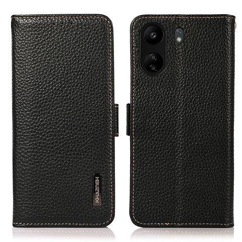 Custodia Portafoglio In Pelle Cover con Supporto B03H per Xiaomi Redmi 13C Nero