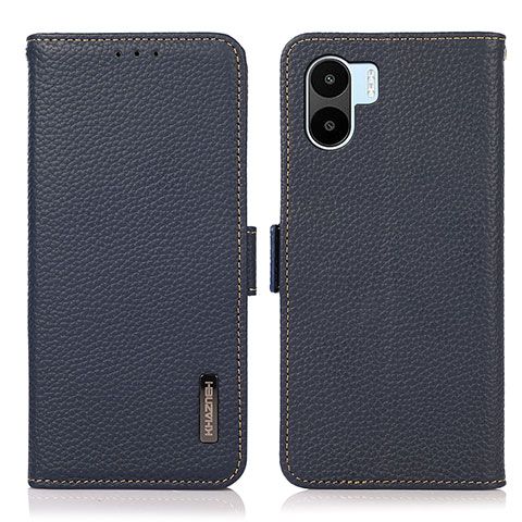 Custodia Portafoglio In Pelle Cover con Supporto B03H per Xiaomi Redmi A1 Blu