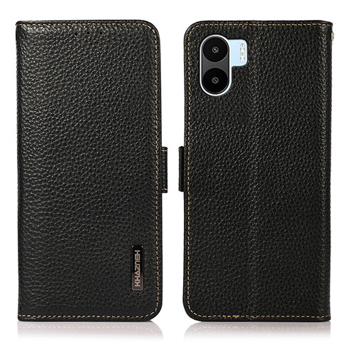 Custodia Portafoglio In Pelle Cover con Supporto B03H per Xiaomi Redmi A2 Plus Nero