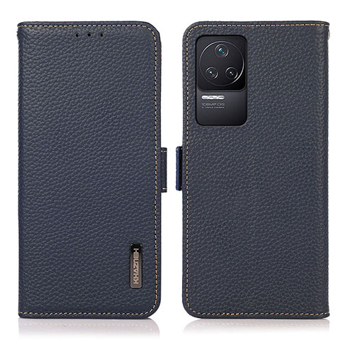 Custodia Portafoglio In Pelle Cover con Supporto B03H per Xiaomi Redmi K50 Pro 5G Blu