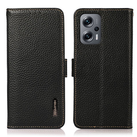 Custodia Portafoglio In Pelle Cover con Supporto B03H per Xiaomi Redmi K50i 5G Nero