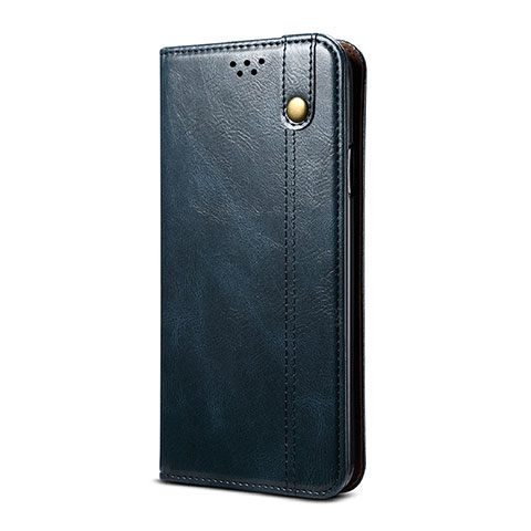 Custodia Portafoglio In Pelle Cover con Supporto B03S per Xiaomi Mi 10i 5G Blu