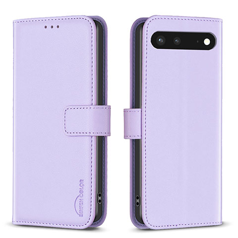 Custodia Portafoglio In Pelle Cover con Supporto B04F per Google Pixel 7 5G Lavanda