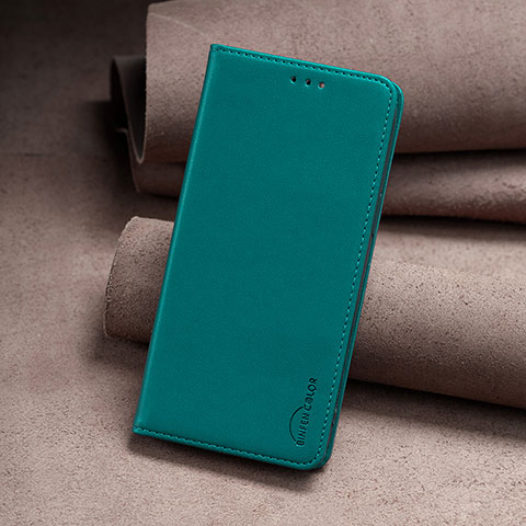 Custodia Portafoglio In Pelle Cover con Supporto B04F per Google Pixel 7a 5G Verde