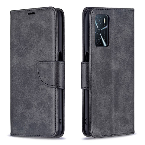 Custodia Portafoglio In Pelle Cover con Supporto B04F per Oppo A16 Nero